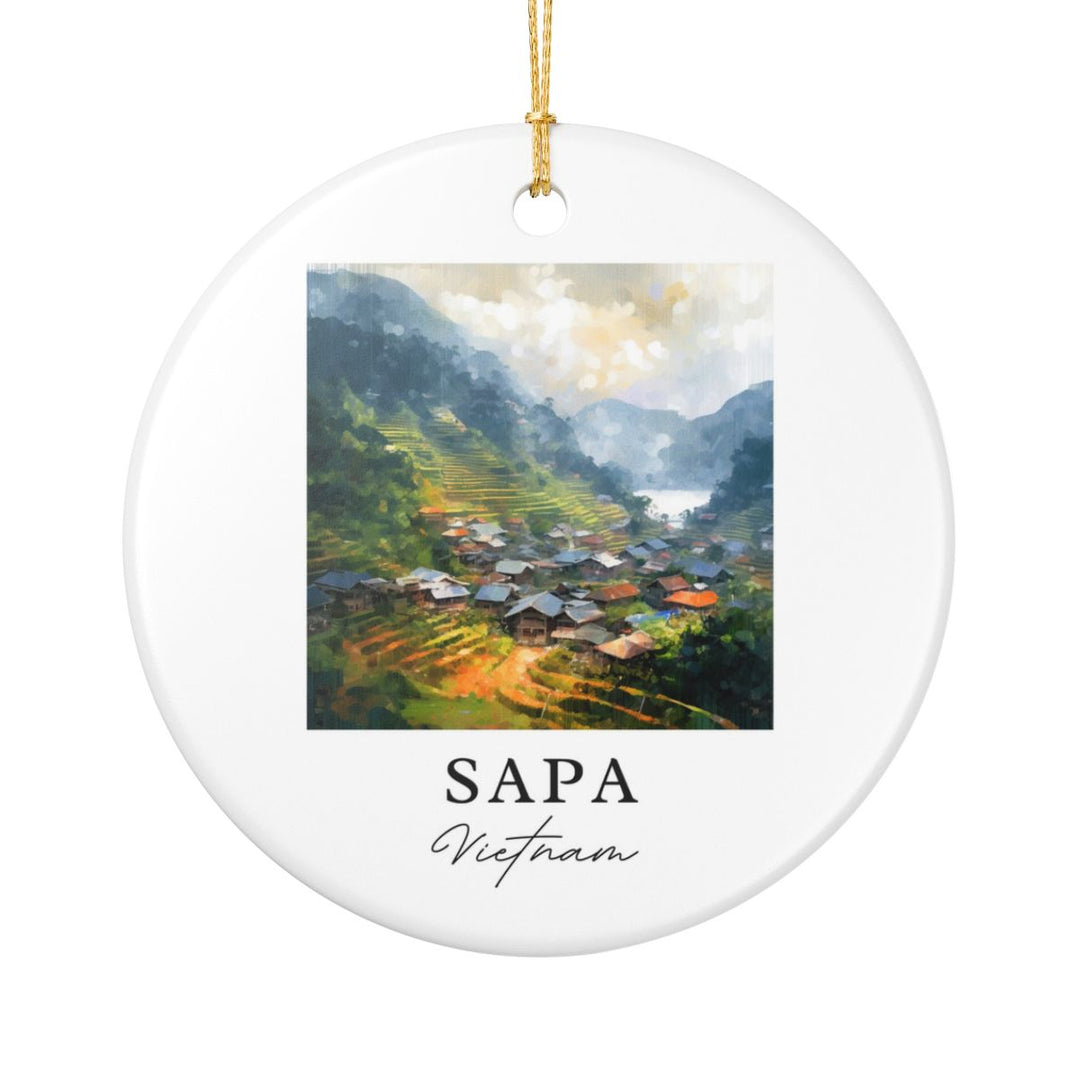 Sapa Vietnam Ornament: Unique Sapa Vietnam Souvenir, Sapa Vietnam Xmas Decor, and Authentic Sapa Vietnam Gift