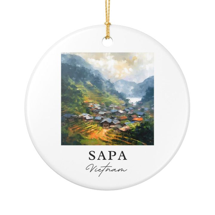 Sapa Vietnam Ornament: Unique Sapa Vietnam Souvenir, Sapa Vietnam Xmas Decor, and Authentic Sapa Vietnam Gift