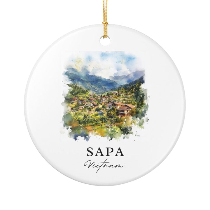 Sapa Vietnam Ornament: Unique Sapa Vietnam Souvenir, Sapa Vietnam Xmas Decor, and Authentic Sapa Vietnam Gift
