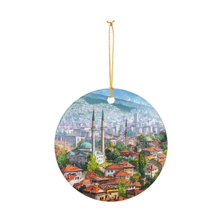 Sarajevo Bosnia and Herzegovina Ornament: Unique Sarajevo Bosnia and Herzegovina Souvenir, Sarajevo Bosnia and Herzegovina Xmas Decor