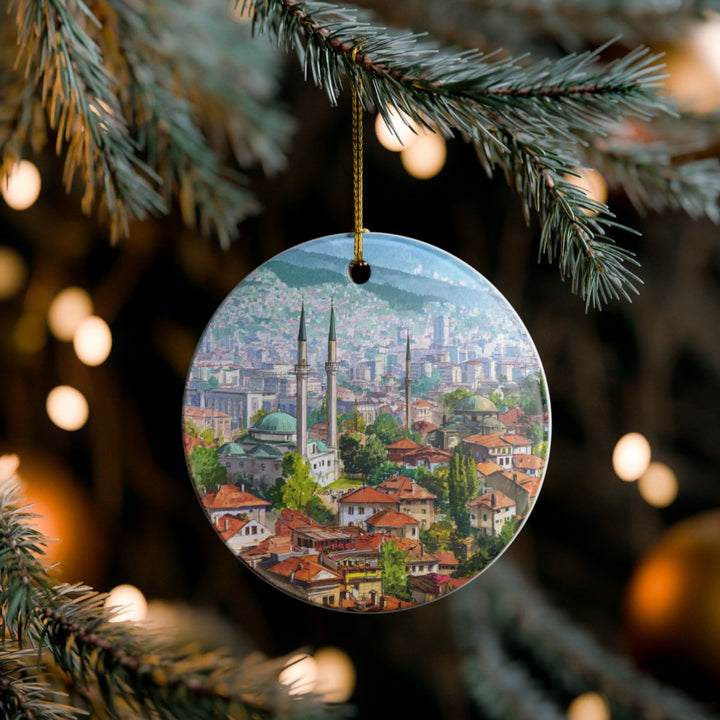 Sarajevo Bosnia and Herzegovina Ornament: Unique Sarajevo Bosnia and Herzegovina Souvenir, Sarajevo Bosnia and Herzegovina Xmas Decor