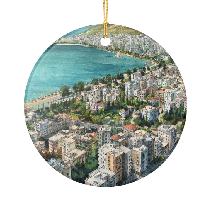 Sarande Ornament: Unique Sarande Souvenir, Sarande Xmas Decor, and Authentic Sarande Gift
