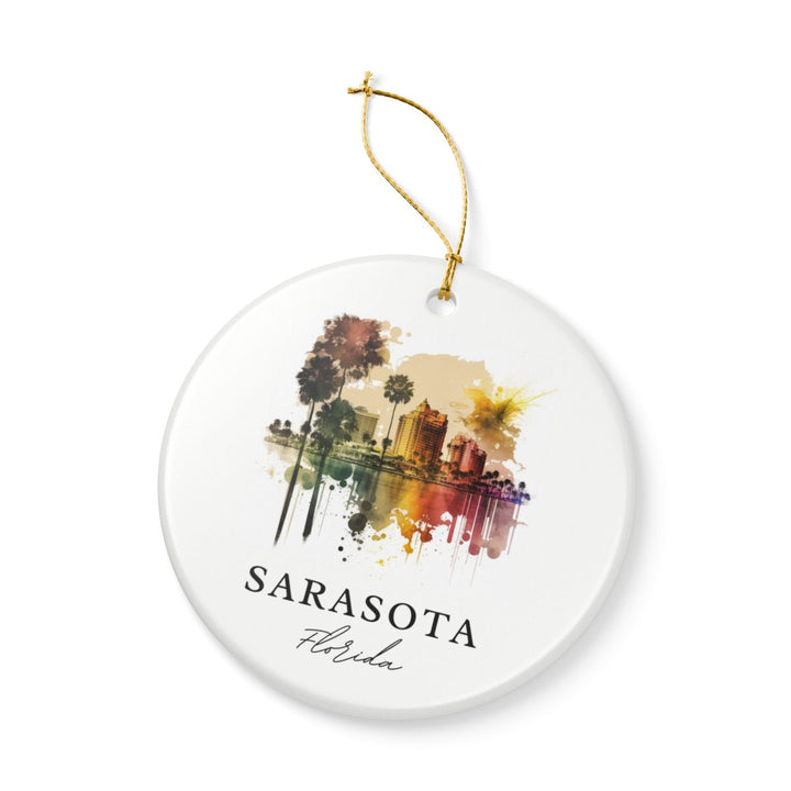 Sarasota Florida Ornament: Unique Sarasota Florida Souvenir, Sarasota Florida Xmas Decor, and Authentic Sarasota Florida Gift