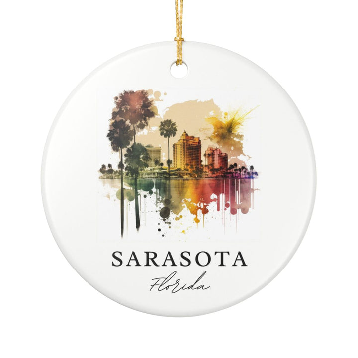 Sarasota Florida Ornament: Unique Sarasota Florida Souvenir, Sarasota Florida Xmas Decor, and Authentic Sarasota Florida Gift