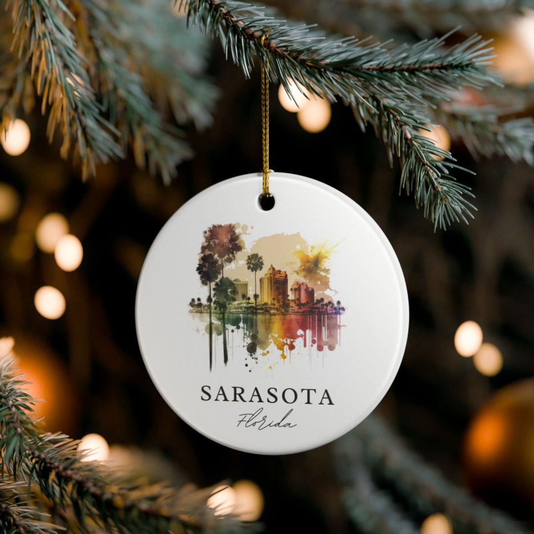 Sarasota Florida Ornament: Unique Sarasota Florida Souvenir, Sarasota Florida Xmas Decor, and Authentic Sarasota Florida Gift