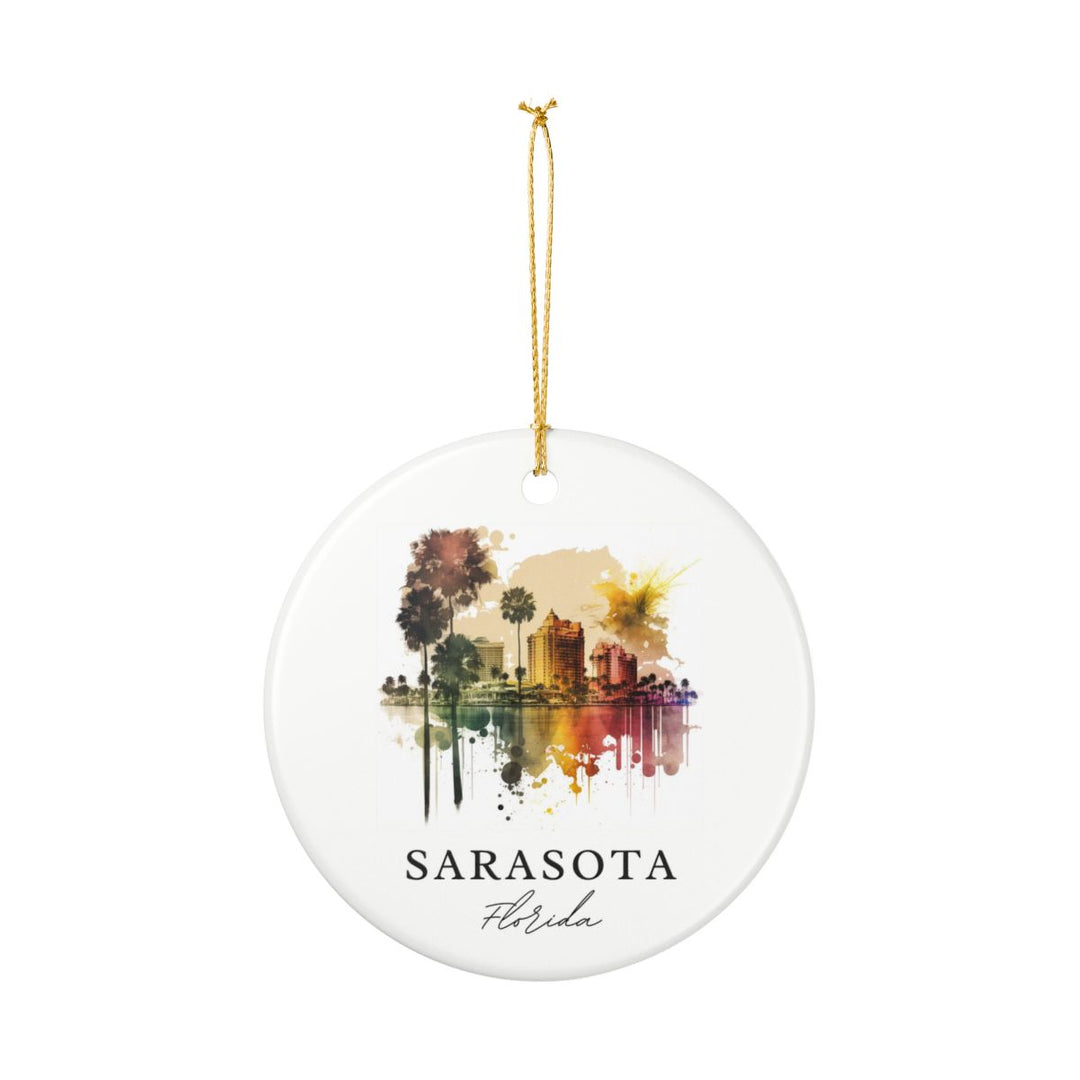 Sarasota Florida Ornament: Unique Sarasota Florida Souvenir, Sarasota Florida Xmas Decor, and Authentic Sarasota Florida Gift