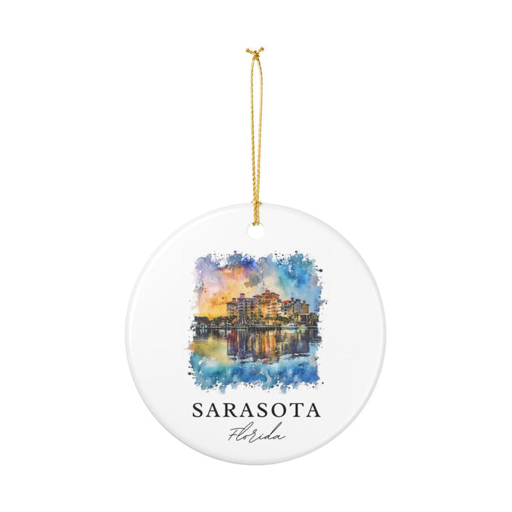 Sarasota Florida Ornament: Unique Sarasota Florida Souvenir, Sarasota Florida Xmas Decor, and Authentic Sarasota Florida Gift