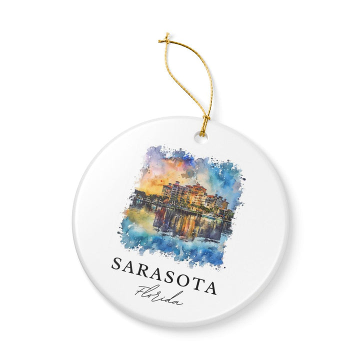 Sarasota Florida Ornament: Unique Sarasota Florida Souvenir, Sarasota Florida Xmas Decor, and Authentic Sarasota Florida Gift