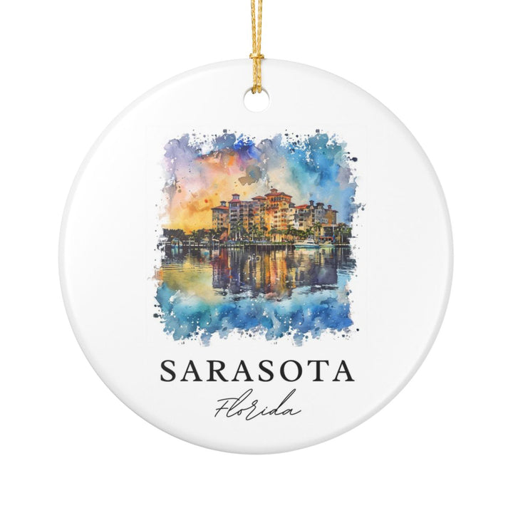 Sarasota Florida Ornament: Unique Sarasota Florida Souvenir, Sarasota Florida Xmas Decor, and Authentic Sarasota Florida Gift