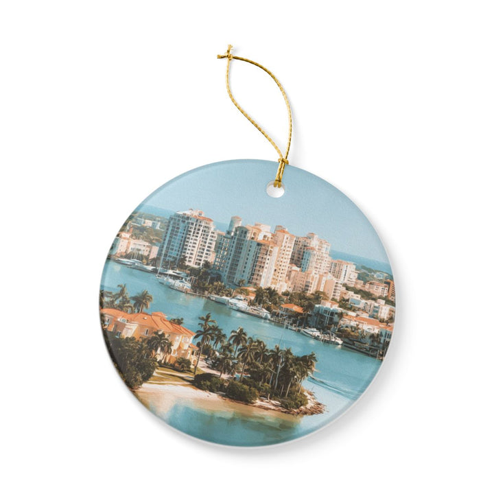 Sarasota Florida Ornament: Unique Sarasota Florida Souvenir, Sarasota Florida Xmas Decor, and Authentic Sarasota Florida Gift