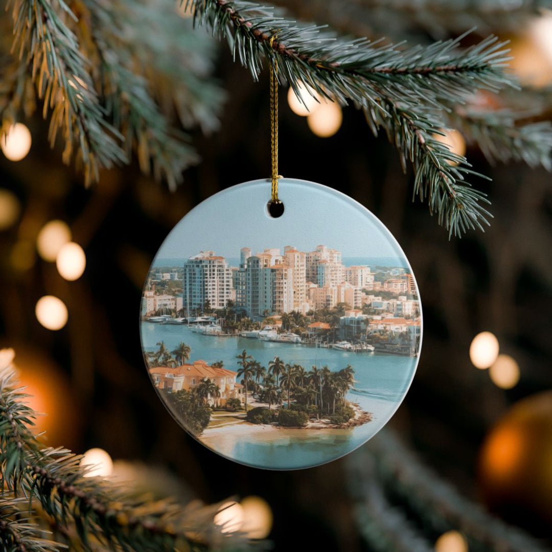 Sarasota Florida Ornament: Unique Sarasota Florida Souvenir, Sarasota Florida Xmas Decor, and Authentic Sarasota Florida Gift
