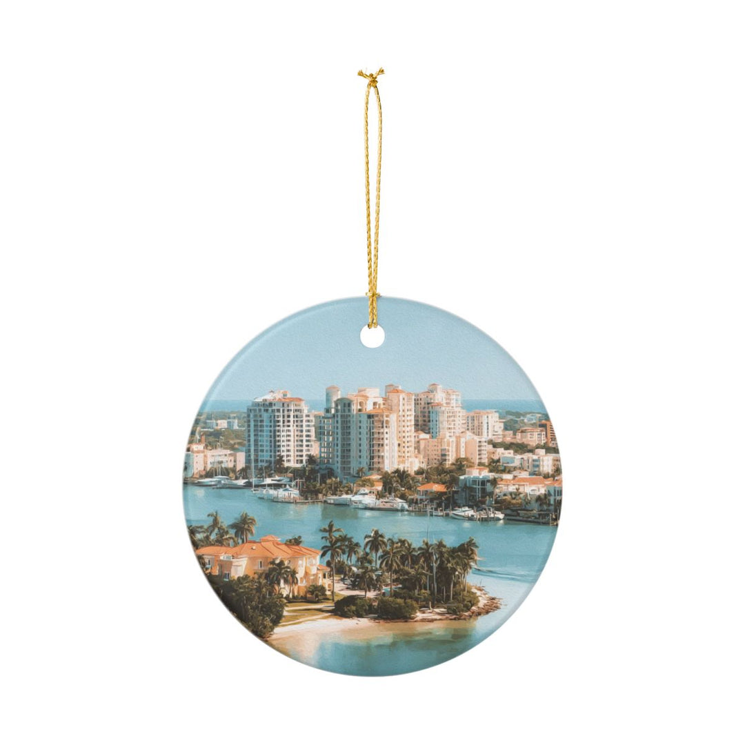 Sarasota Florida Ornament: Unique Sarasota Florida Souvenir, Sarasota Florida Xmas Decor, and Authentic Sarasota Florida Gift