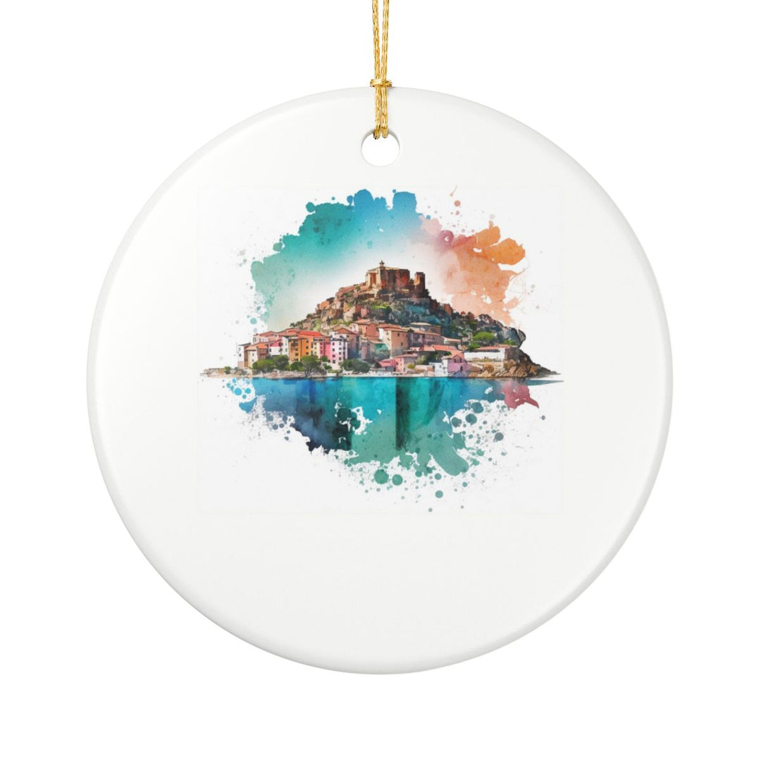 Sardinia Ornament: Unique Sardinia Souvenir, Sardinia Xmas Decor, and Authentic Sardinia Gift