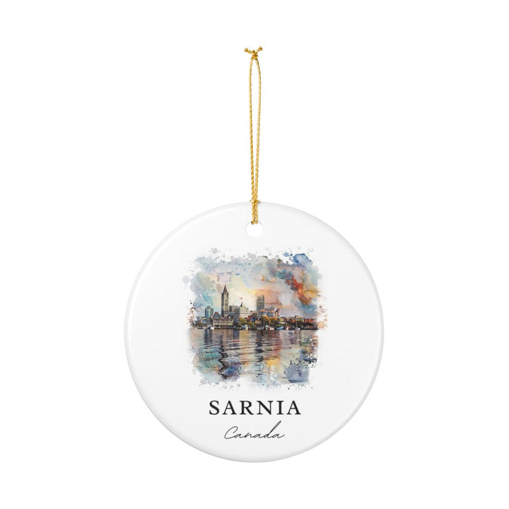 Sarnia Ontario Ornament: Unique Sarnia Ontario Souvenir, Sarnia Ontario Xmas Decor, and Authentic Sarnia Ontario Gift