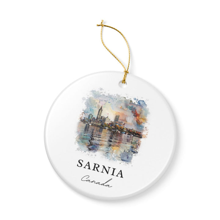 Sarnia Ontario Ornament: Unique Sarnia Ontario Souvenir, Sarnia Ontario Xmas Decor, and Authentic Sarnia Ontario Gift