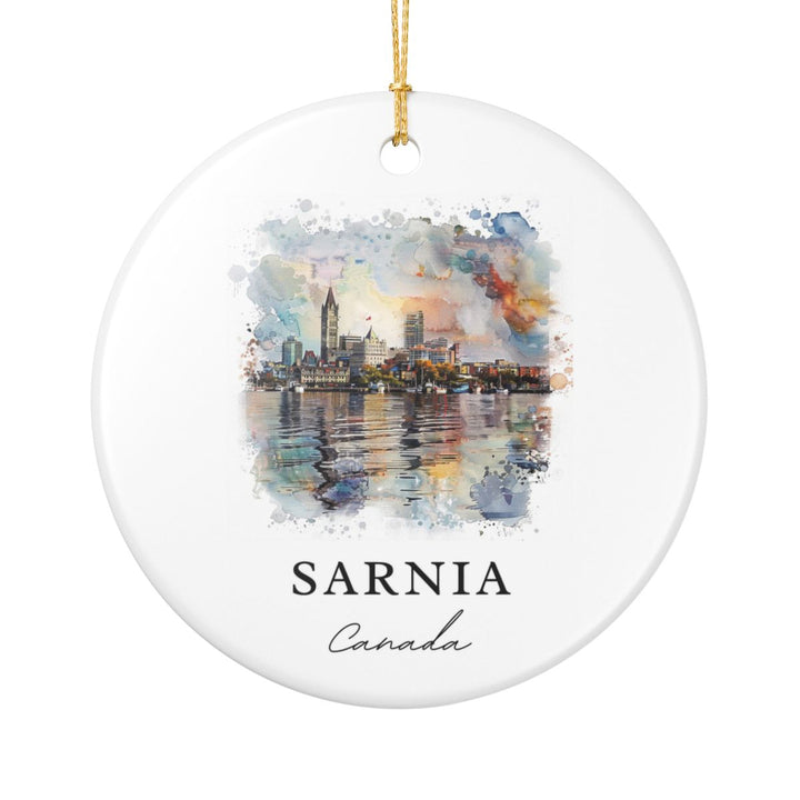 Sarnia Ontario Ornament: Unique Sarnia Ontario Souvenir, Sarnia Ontario Xmas Decor, and Authentic Sarnia Ontario Gift