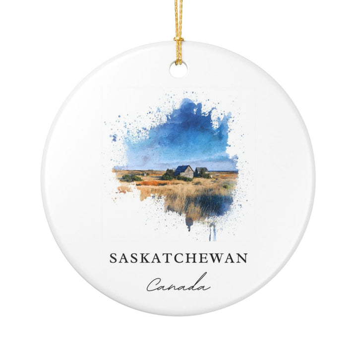 Saskatchewan Ornament: Unique Saskatchewan Souvenir, Saskatchewan Xmas Decor, and Authentic Saskatchewan Gift