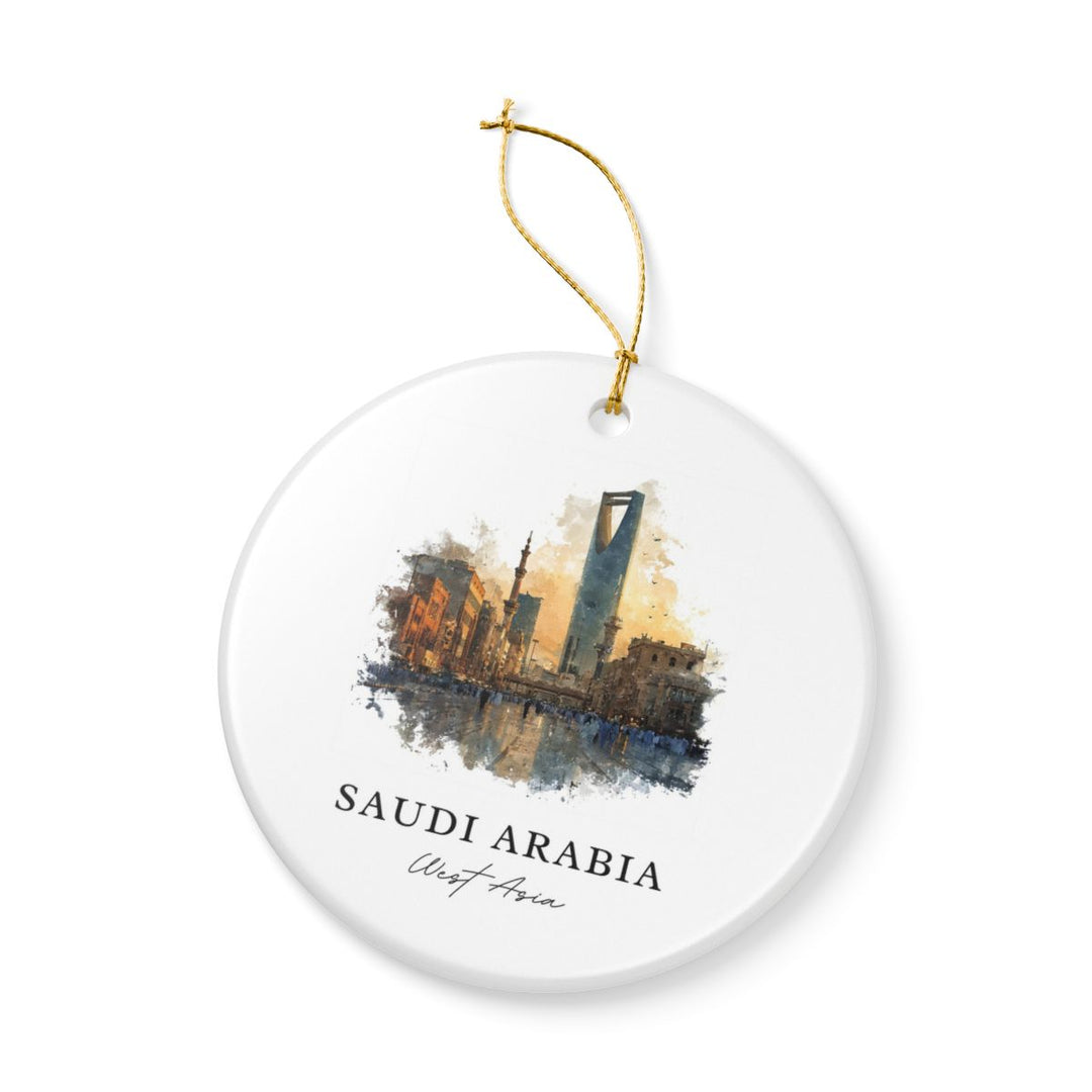 Saudi Arabia Ornament: Unique Saudi Arabia Souvenir, Saudi Arabia Xmas Decor, and Authentic Saudi Arabia Gift