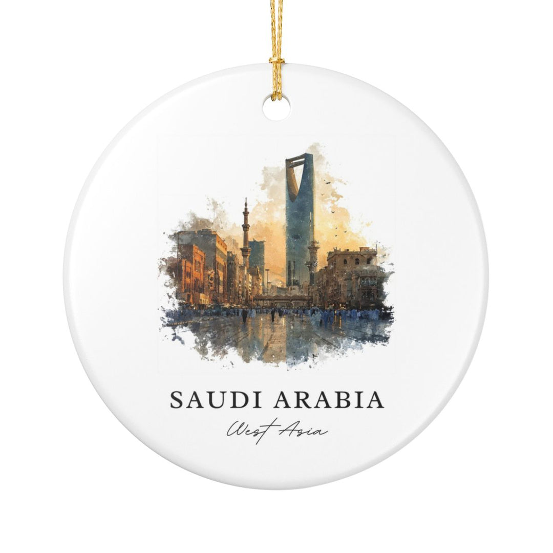 Saudi Arabia Ornament: Unique Saudi Arabia Souvenir, Saudi Arabia Xmas Decor, and Authentic Saudi Arabia Gift