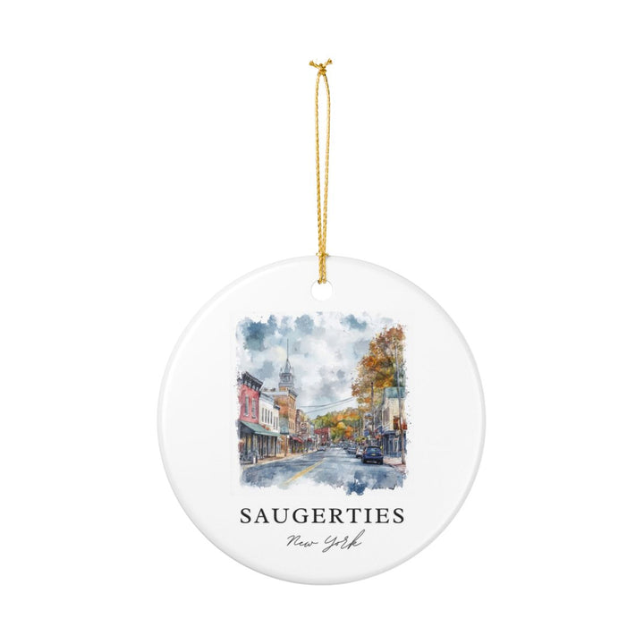 Saugerties New York USA Ornament: Unique Saugerties Souvenir, Saugerties New York Xmas Decor, and Authentic Saugerties Gift