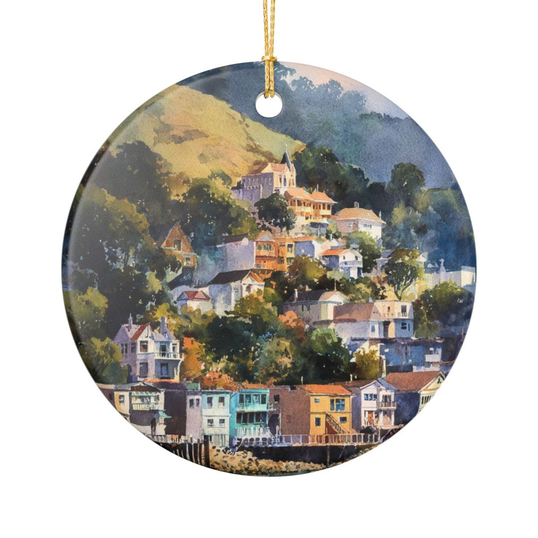 Sausalito California Ornament: Unique Sausalito Souvenir, Sausalito California Xmas Decor, and Authentic Sausalito Gift