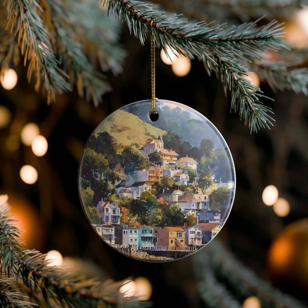 Sausalito California Ornament: Unique Sausalito Souvenir, Sausalito California Xmas Decor, and Authentic Sausalito Gift