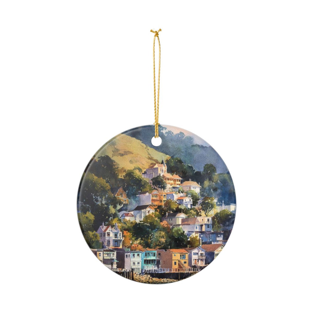 Sausalito California Ornament: Unique Sausalito Souvenir, Sausalito California Xmas Decor, and Authentic Sausalito Gift