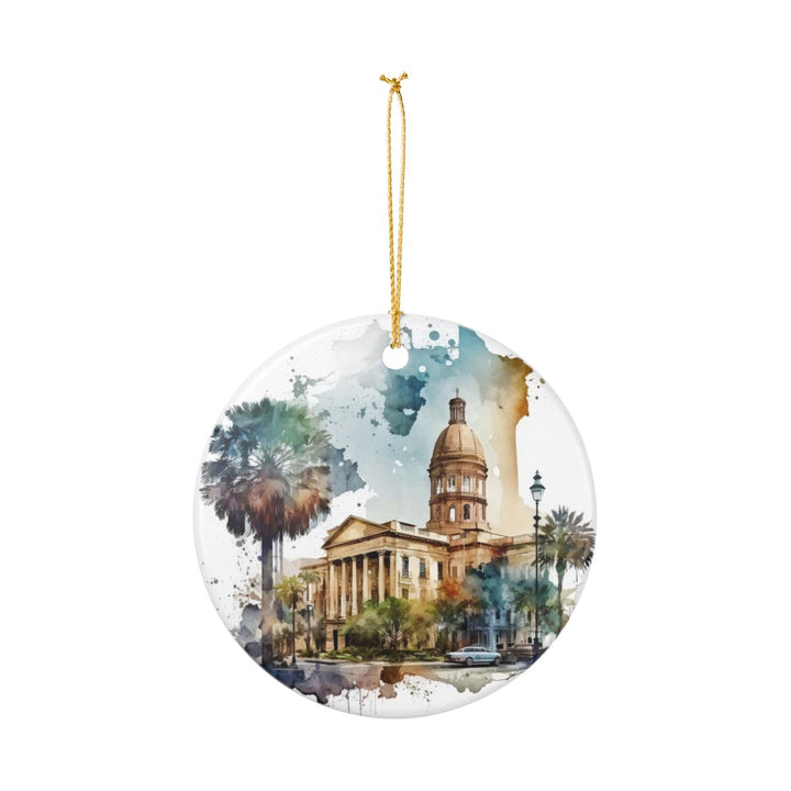 Savannah Georgia Ornament: Unique Savannah Souvenir, Savannah Georgia Xmas Decor, and Authentic Savannah Gift