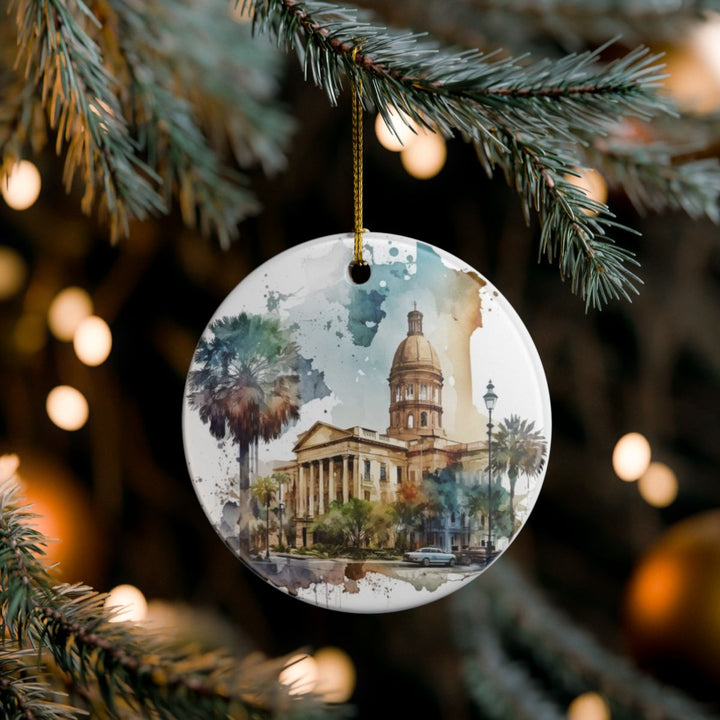 Savannah Georgia Ornament: Unique Savannah Souvenir, Savannah Georgia Xmas Decor, and Authentic Savannah Gift