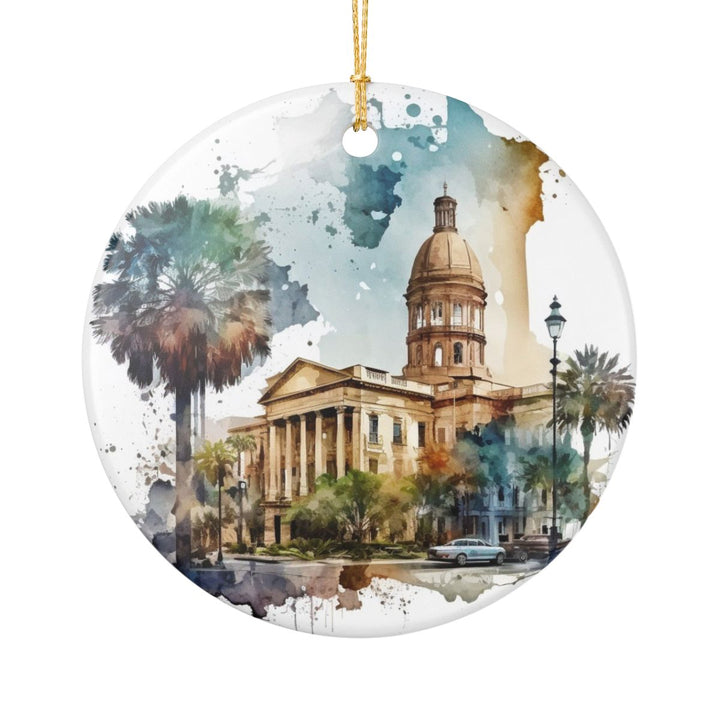 Savannah Georgia Ornament: Unique Savannah Souvenir, Savannah Georgia Xmas Decor, and Authentic Savannah Gift