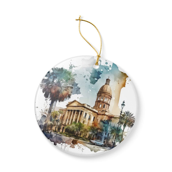 Savannah Georgia Ornament: Unique Savannah Souvenir, Savannah Georgia Xmas Decor, and Authentic Savannah Gift