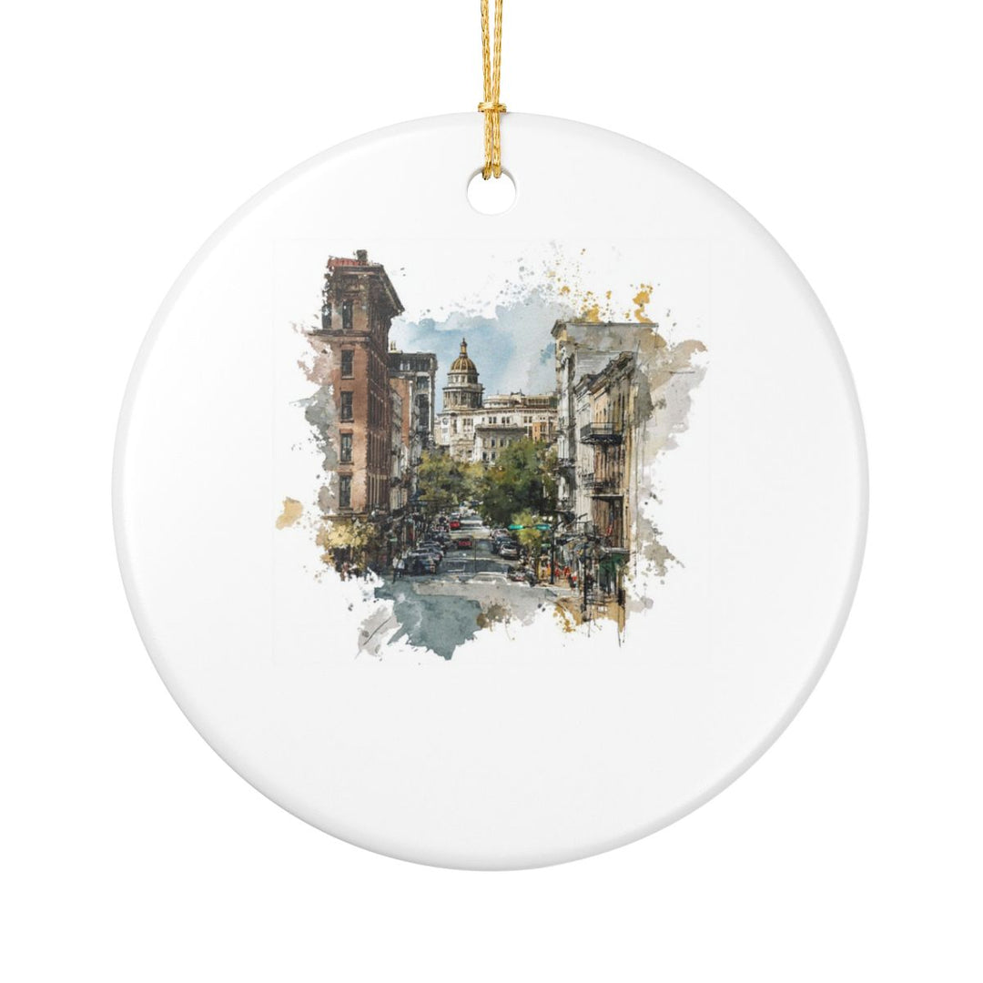 Savannah Georgia Ornament: Unique Savannah Souvenir, Savannah Georgia Xmas Decor, and Authentic Savannah Gift