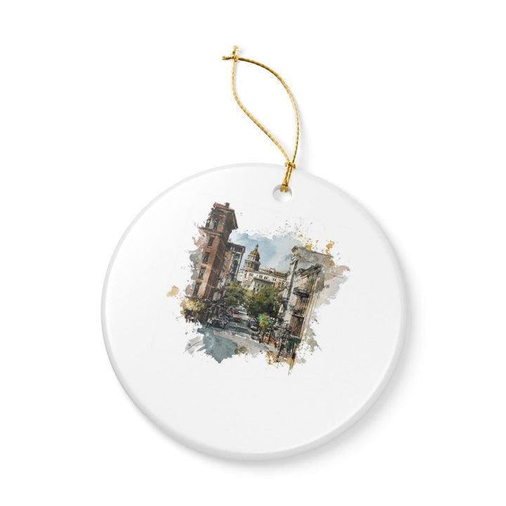 Savannah Georgia Ornament: Unique Savannah Souvenir, Savannah Georgia Xmas Decor, and Authentic Savannah Gift