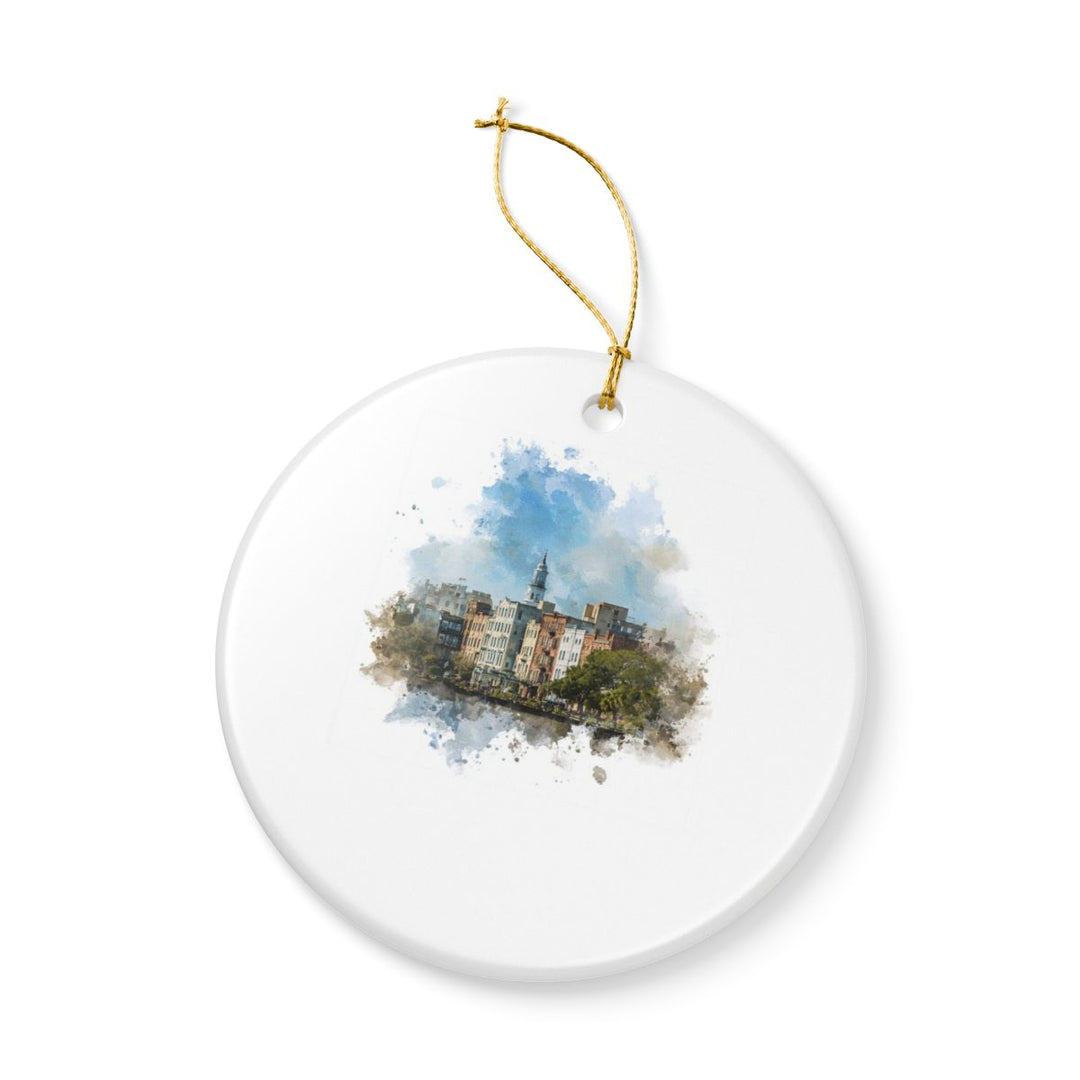 Savannah Georgia Ornament: Unique Savannah Souvenir, Savannah Georgia Xmas Decor, and Authentic Savannah Gift