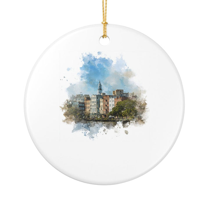Savannah Georgia Ornament: Unique Savannah Souvenir, Savannah Georgia Xmas Decor, and Authentic Savannah Gift