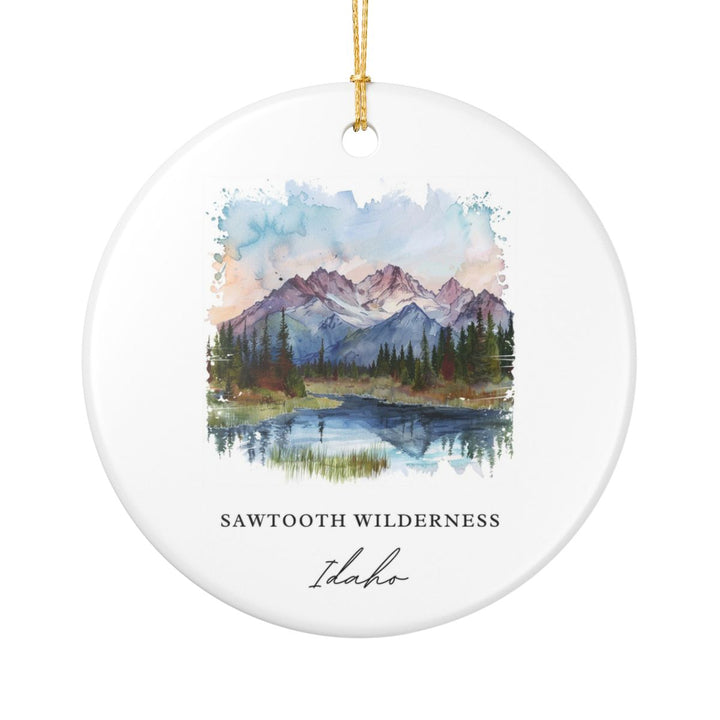 Sawtooth Idaho Idaho Ornament: Unique Sawtooth Souvenir, Sawtooth Idaho Xmas Decor, and Authentic Sawtooth Gift