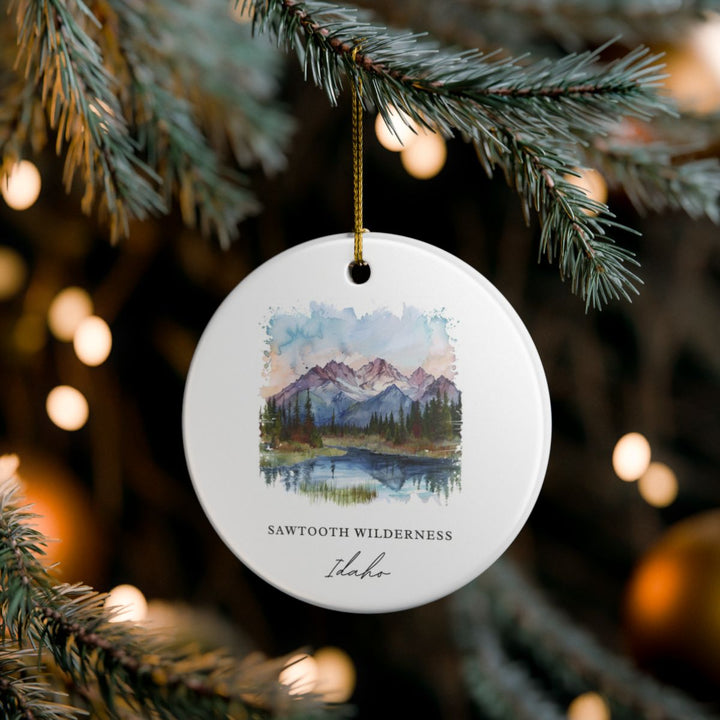 Sawtooth Idaho Idaho Ornament: Unique Sawtooth Souvenir, Sawtooth Idaho Xmas Decor, and Authentic Sawtooth Gift