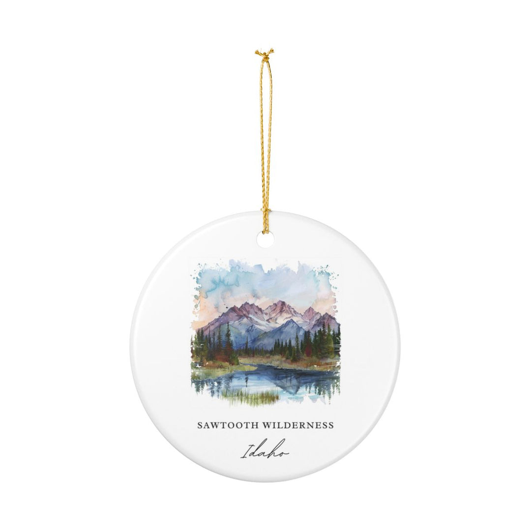 Sawtooth Idaho Idaho Ornament: Unique Sawtooth Souvenir, Sawtooth Idaho Xmas Decor, and Authentic Sawtooth Gift