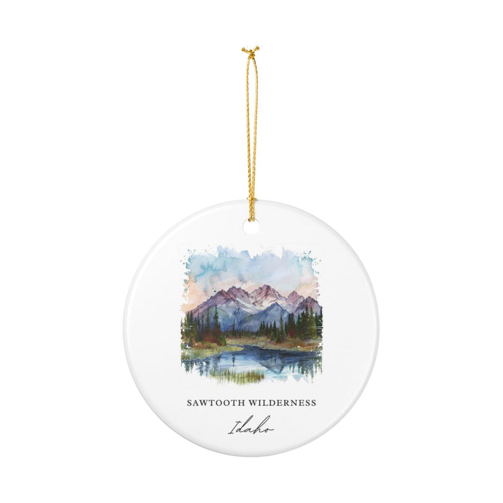 Sawtooth Idaho Idaho Ornament: Unique Sawtooth Souvenir, Sawtooth Idaho Xmas Decor, and Authentic Sawtooth Gift