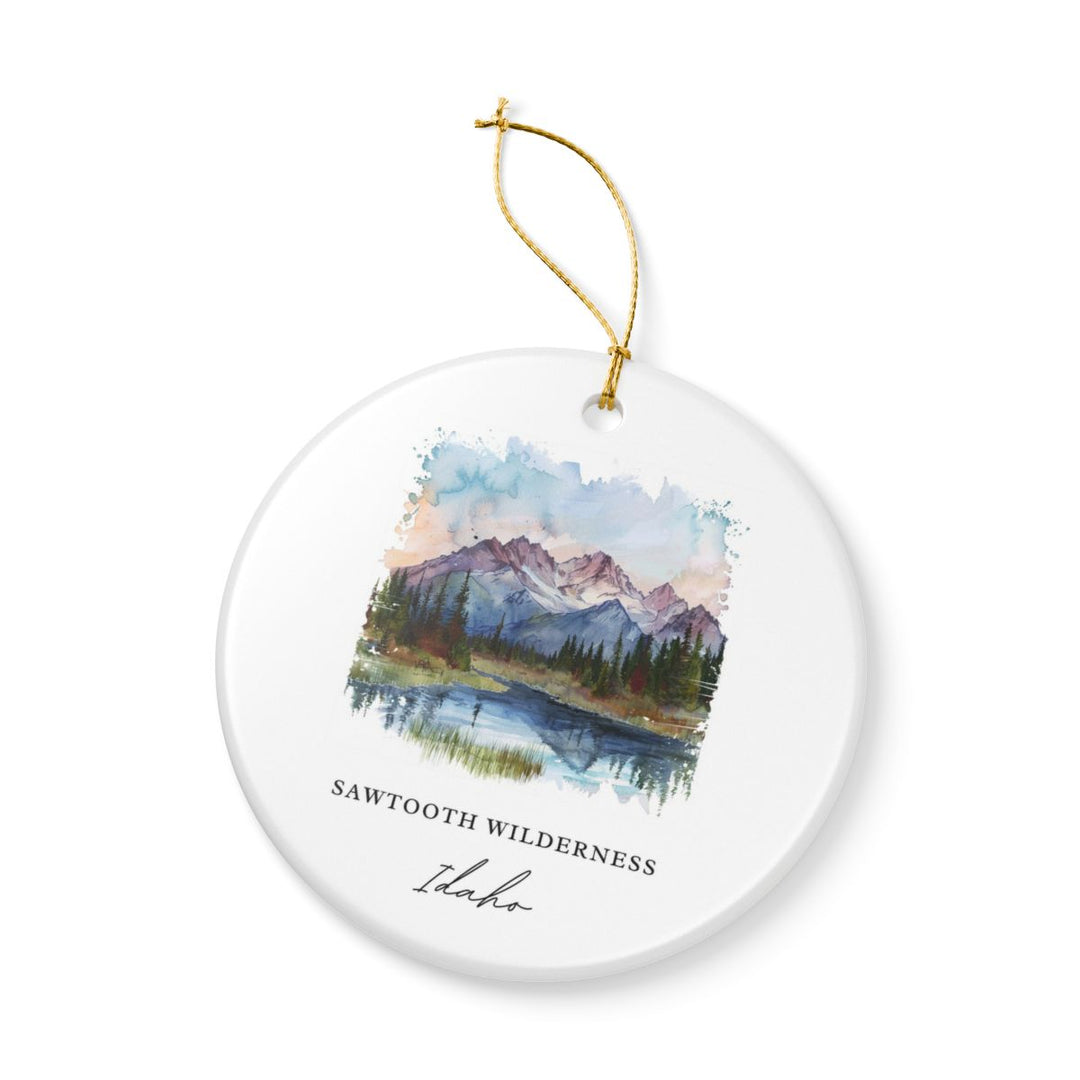 Sawtooth Idaho Idaho Ornament: Unique Sawtooth Souvenir, Sawtooth Idaho Xmas Decor, and Authentic Sawtooth Gift