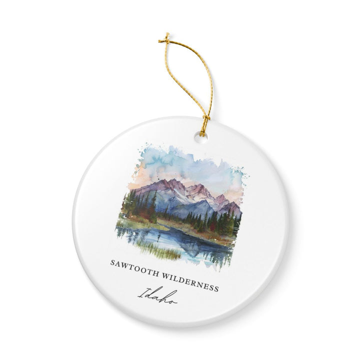 Sawtooth Idaho Idaho Ornament: Unique Sawtooth Souvenir, Sawtooth Idaho Xmas Decor, and Authentic Sawtooth Gift