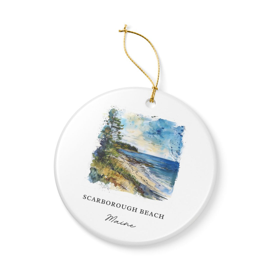 Scarborough Beach Maine Ornament: Unique Scarborough Beach Maine Souvenir, Scarborough Beach Maine Xmas Decor