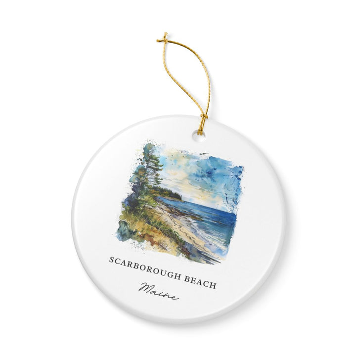 Scarborough Beach Maine Ornament: Unique Scarborough Beach Maine Souvenir, Scarborough Beach Maine Xmas Decor