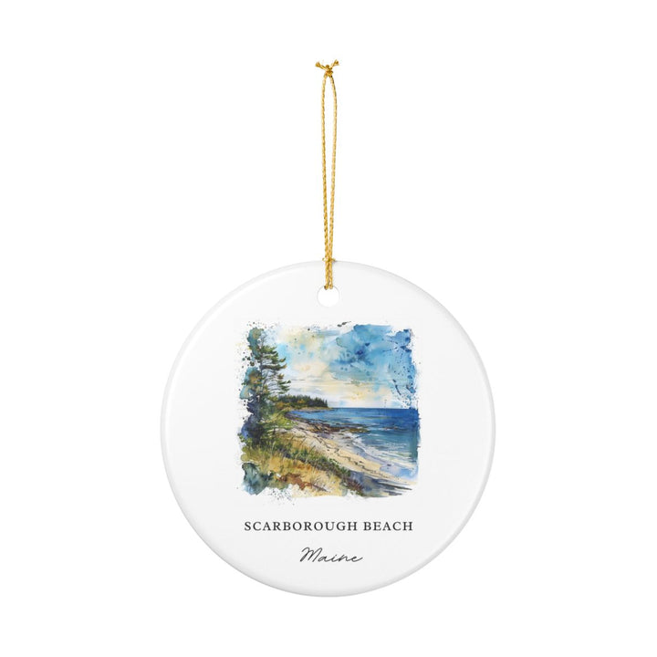 Scarborough Beach Maine Ornament: Unique Scarborough Beach Maine Souvenir, Scarborough Beach Maine Xmas Decor