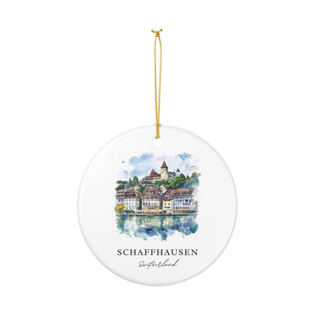 Schaffhausen Switzerland Ornament: Unique Schaffhausen Souvenir, Schaffhausen Switzerland Xmas Decor, and Authentic Schaffhausen Gift