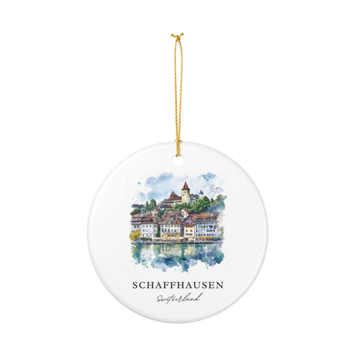 Schaffhausen Switzerland Ornament: Unique Schaffhausen Souvenir, Schaffhausen Switzerland Xmas Decor, and Authentic Schaffhausen Gift