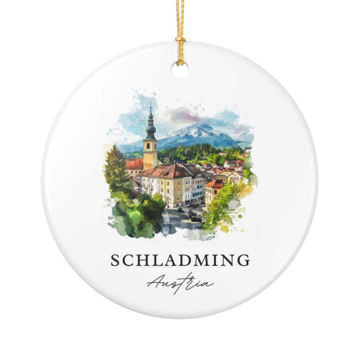 Schladming Austria Ornament: Unique Schladming Souvenir, Schladming Austria Xmas Decor, and Authentic Schladming Gift