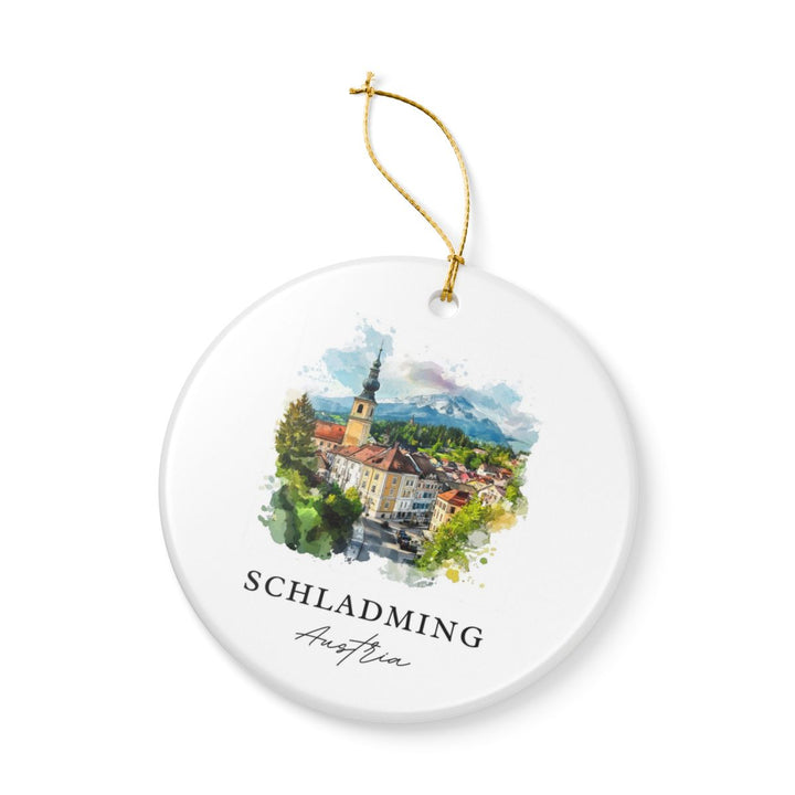 Schladming Austria Ornament: Unique Schladming Souvenir, Schladming Austria Xmas Decor, and Authentic Schladming Gift