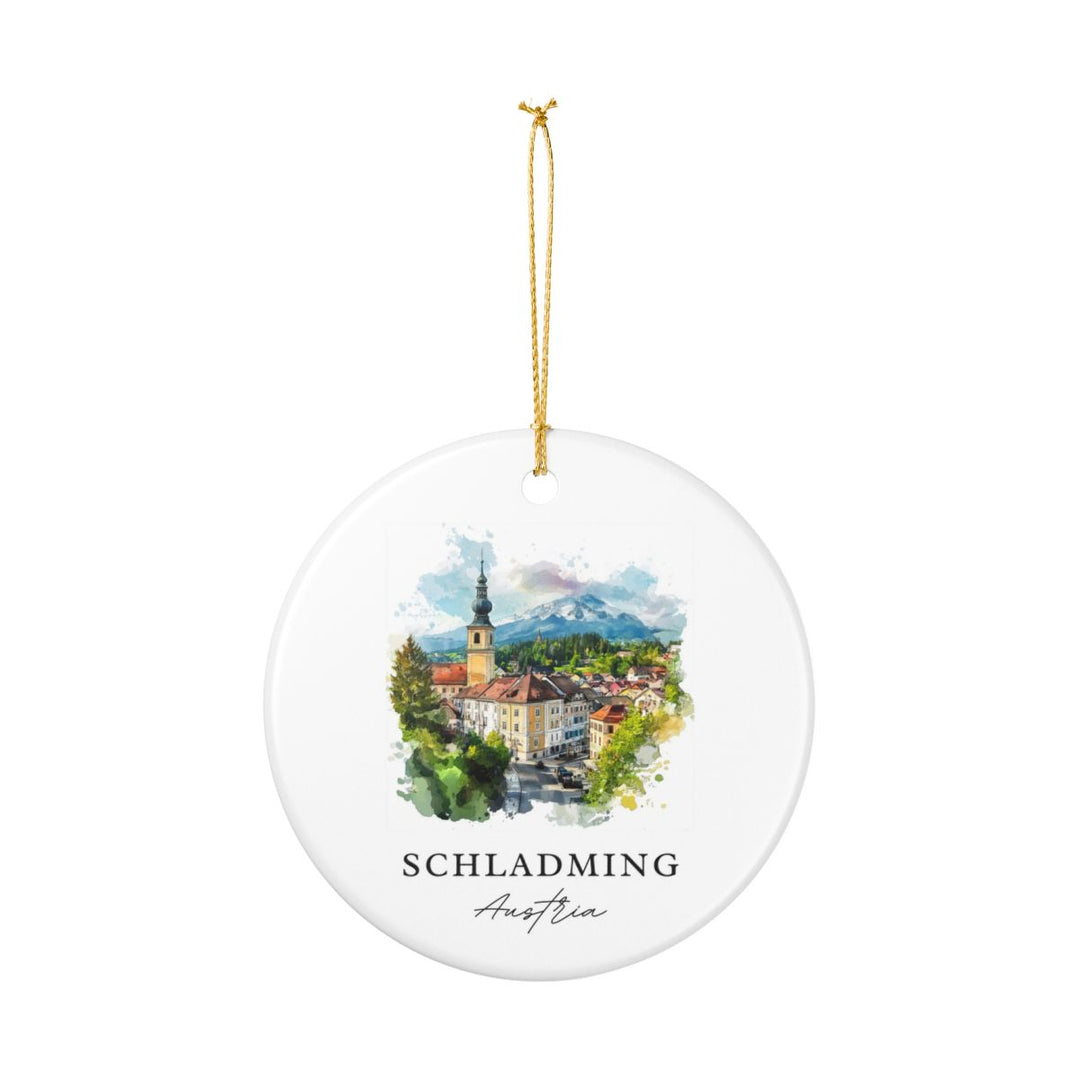 Schladming Austria Ornament: Unique Schladming Souvenir, Schladming Austria Xmas Decor, and Authentic Schladming Gift
