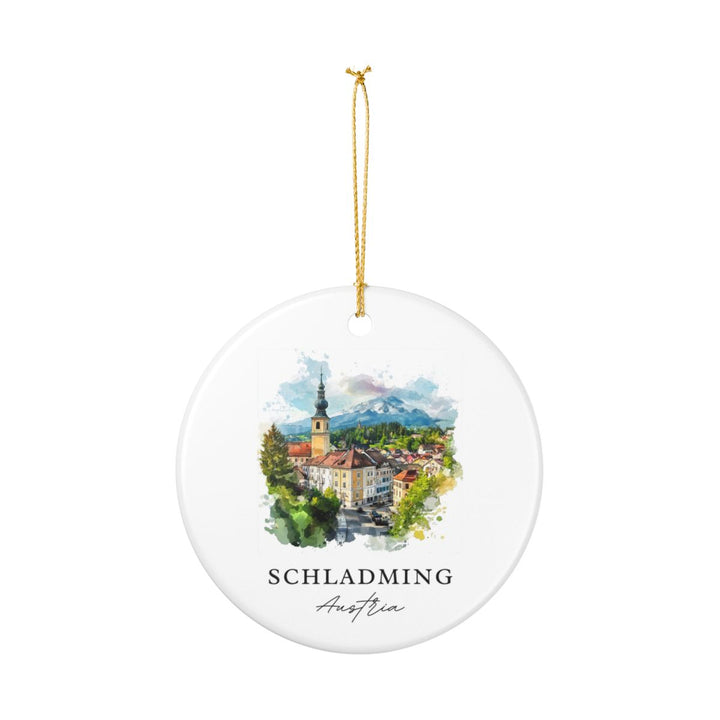 Schladming Austria Ornament: Unique Schladming Souvenir, Schladming Austria Xmas Decor, and Authentic Schladming Gift